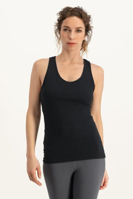 Luna Yoga Tank Top – Urban Black from Urban Goddess