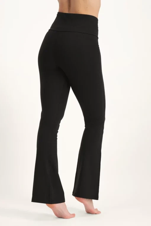 Aura Flared Yoga Sports Pants – Onyx Black from Urban Goddess