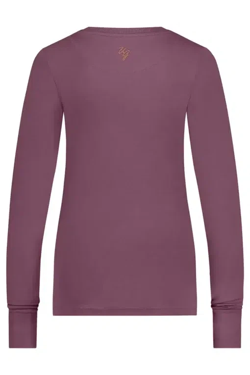 Karuna OM Yoga Longsleeve Shirt – Mauve from Urban Goddess