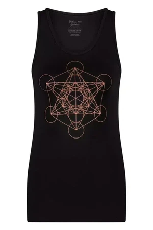 Metatron Core Yoga Tank – Onyx Black from Urban Goddess