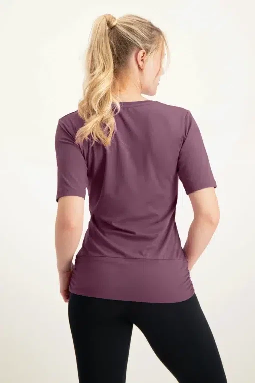 Kami Yoga Tee – Mauve from Urban Goddess