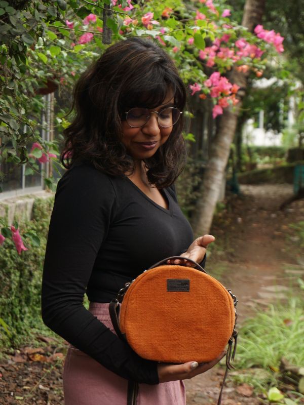 Minx – Orange Round Crossbody from Urban Medley