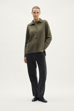 The Merino Wool Overshirt - Dust Green from Urbankissed