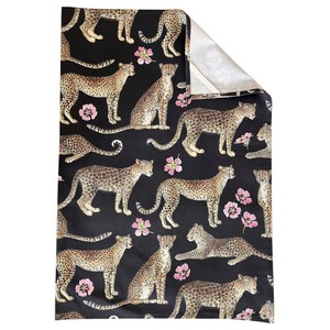 Floral Tea Towel Cotton - Leopards from Urbankissed