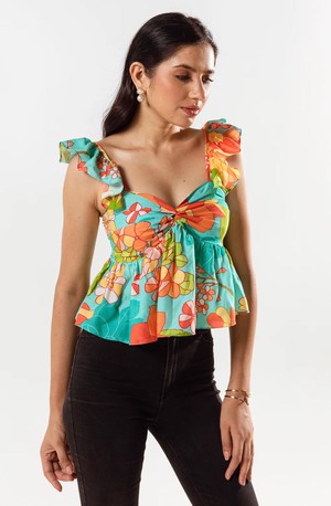 Floral Ruffle Top from Urbankissed