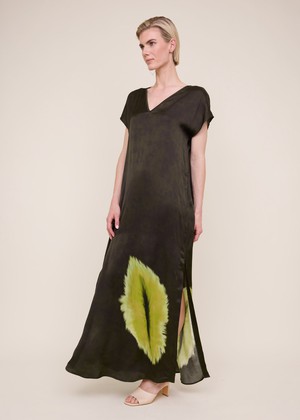 Deep v feather dress from Vanilia