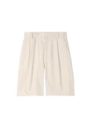 Pleated pinstripe bermuda from Vanilia