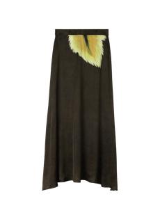 Feather viscose skirt via Vanilia