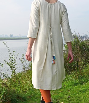 Ivory white cotton dress from Via India