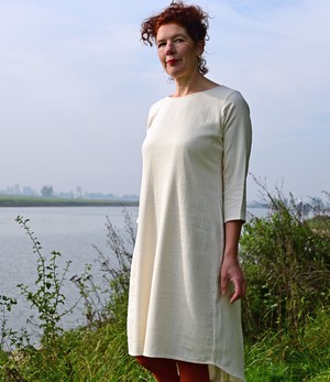 Ivory white cotton dress from Via India