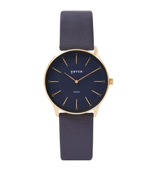 Gold & Black with Steel Grey Watch | Solar Classic from Votch