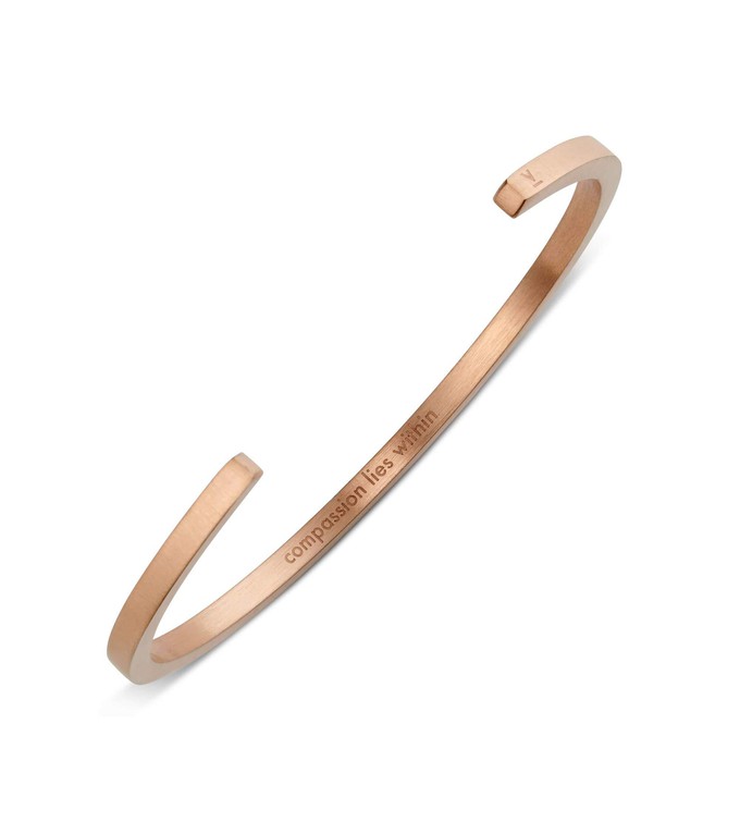 Rose Gold Bangle with Rose Gold & Black Petite Watch from Votch