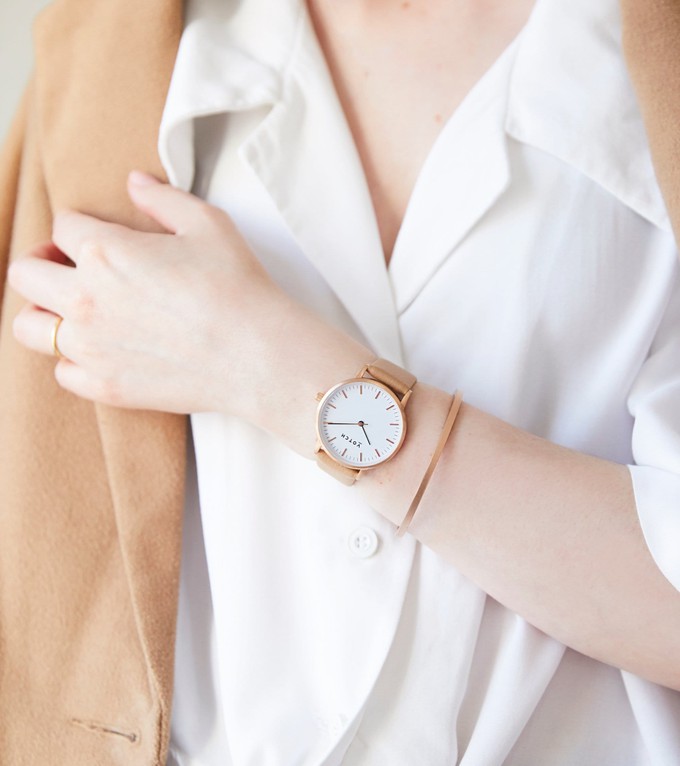 Rose Gold & Tan Watch | Moment from Votch