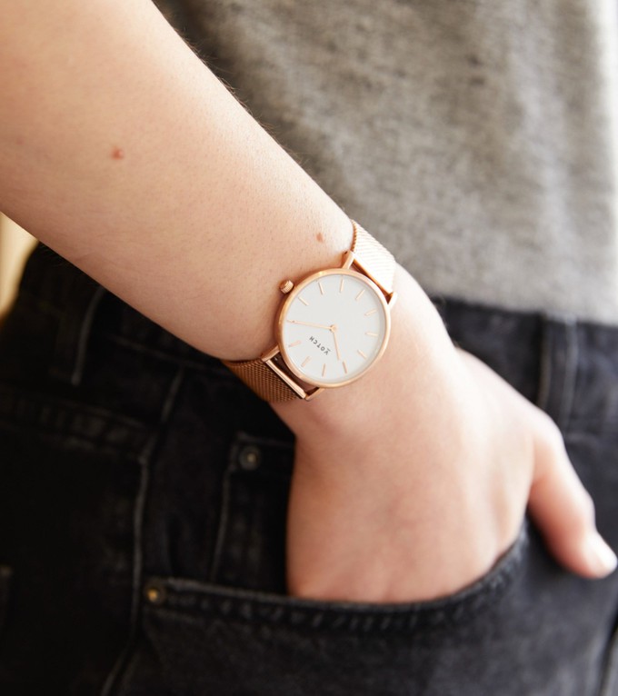 Rose Gold & Rose Gold Watch | Mesh Petite from Votch