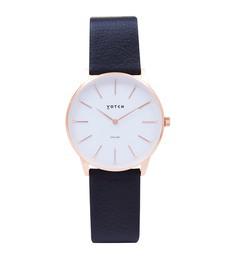 Rose Gold & Black Watch | Solar Classic via Votch