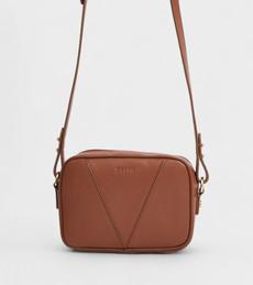 Silvie Vegan Bio-Based Bamboo Dual-Look Bamboo Crossbody Bag in Brown via Votch