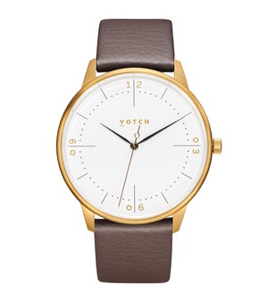 Gold & Brown Watch | Aalto from Votch