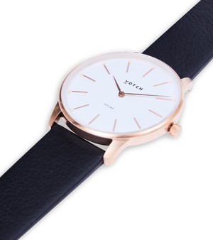 Rose Gold & Black Watch | Solar Classic from Votch