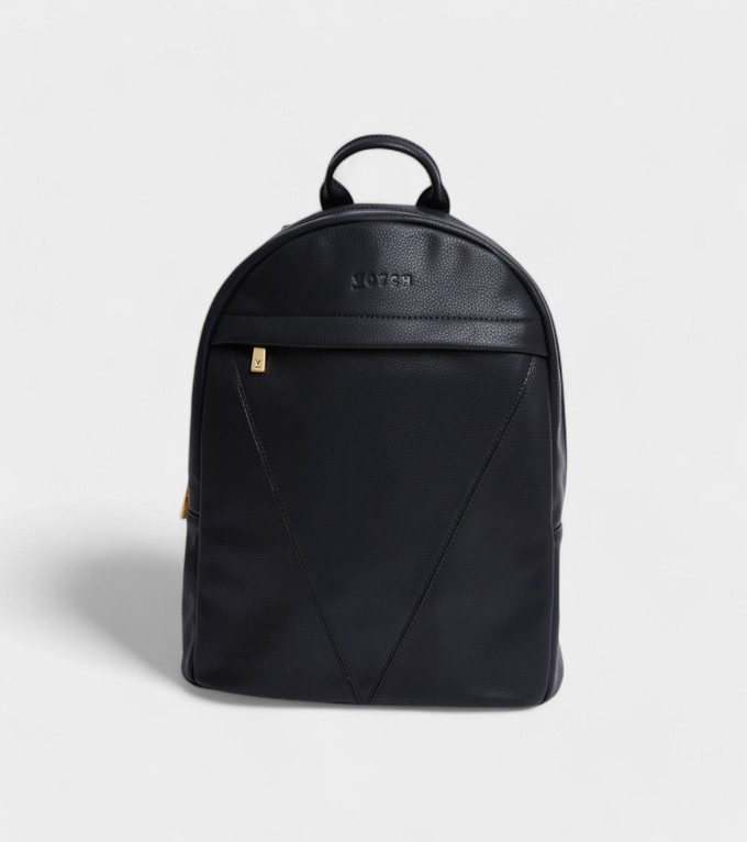 Laurie Vegan Bio-Based Bamboo Leather Backpack in Black from Votch