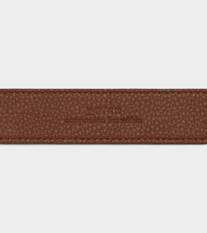 Olive Vegan Bio-Based Bamboo Classic belt in brown from Votch