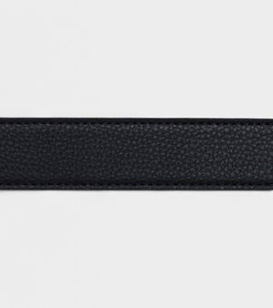 Milo Vegan Bio-Based Bamboo Contrast belt in black from Votch