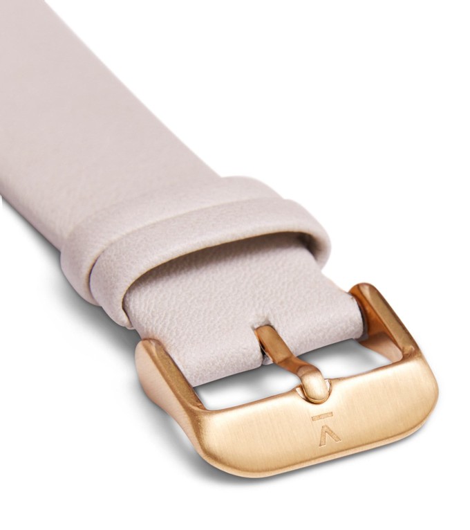 Light grey with brushed gold buckle | 20mm from Votch