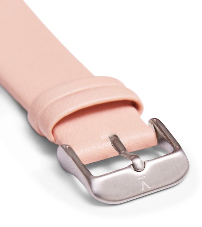 Pink with brushed silver buckle | 20mm from Votch