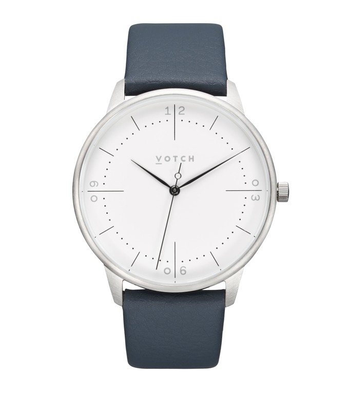 Silver & Navy Watch | Aalto from Votch