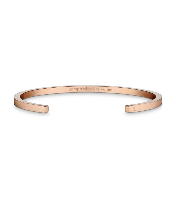 Rose Gold Bangle with Rose Gold & Black Petite Watch from Votch