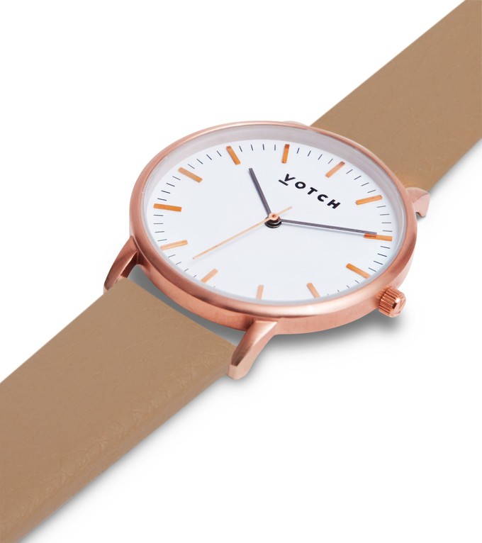 Rose Gold & Tan Watch | Moment from Votch