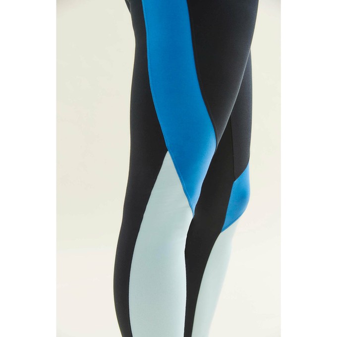 New Leggings - Caviar Black/Shoreline Blue/Sea Green from Wellicious