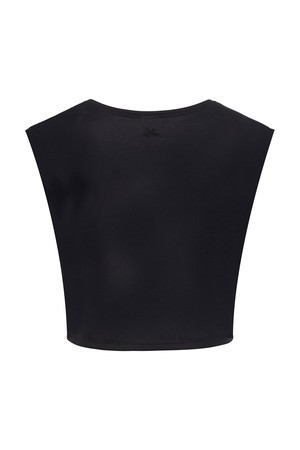 Cropped Dance Vest - Caviar Black from Wellicious