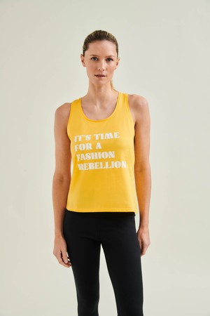 Racer Tank with Print - Sunshine from Wellicious