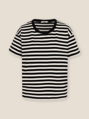 T-Shirt Streifen aus Organic Cotton from WOTE