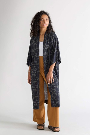 midnight Better-Than-Silk Kimono from Yahmo