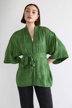 matcha Luxurious Everyday Kimono via Yahmo