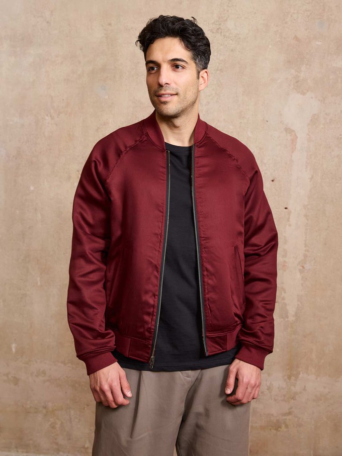 rosie/wine Bruno Reversible Bomber Jacket from Yahmo