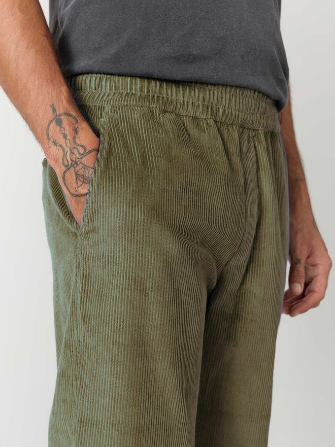 olive Corduroy Pants from Yahmo