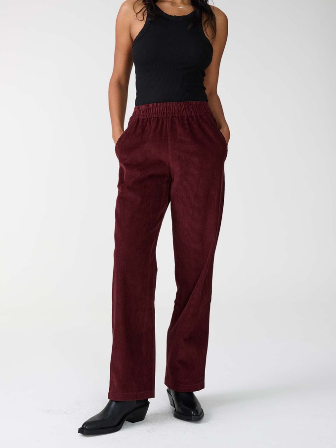 wine Corduroy Pants from Yahmo