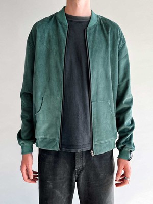 atlas/teal Reversible Bomber Corduroy from Yahmo