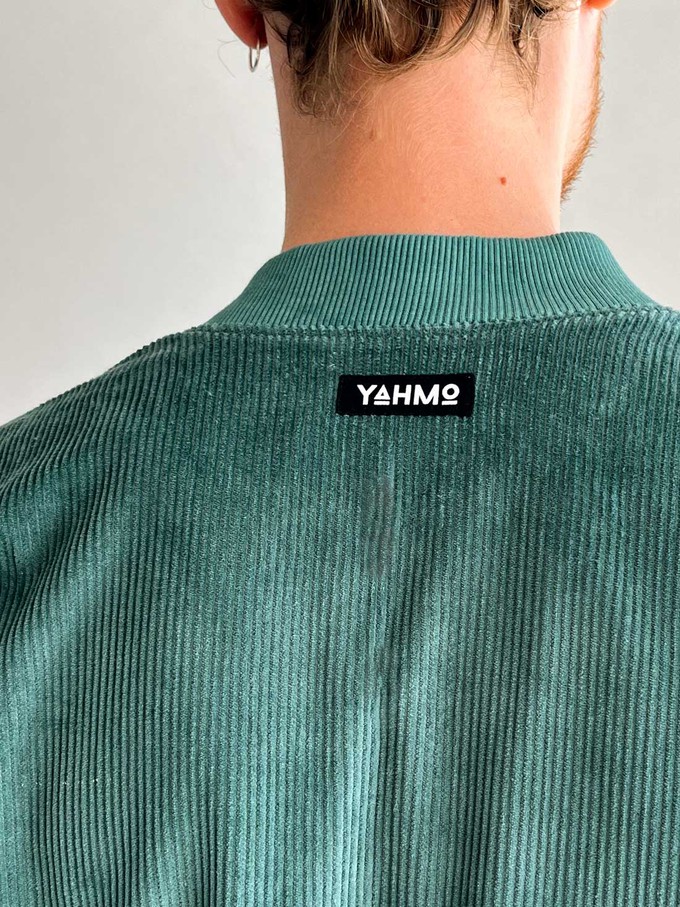 atlas/teal Reversible Bomber Corduroy from Yahmo