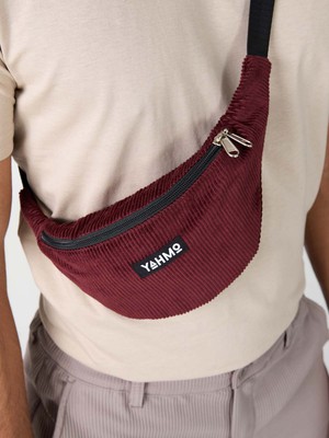 wine Corduroy Bum Bag from Yahmo