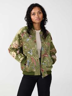 garden/wine Jette Reversible Bomber Jacket via Yahmo