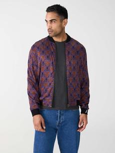 moka/navy Reversible Bomber via Yahmo