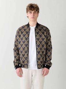 papyrus/navy Reversible Bomber Corduroy via Yahmo