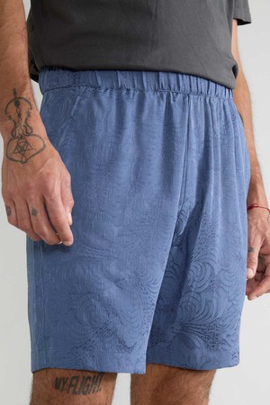 zen indigo Lightweight Travel Shorts from Yahmo