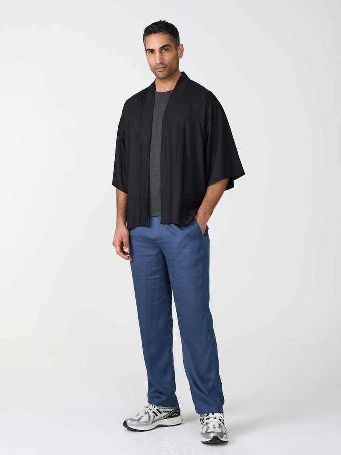 black Luxurious Everyday Kimono from Yahmo