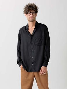 black Shirt made from TENCEL™️ Lyocell via Yahmo