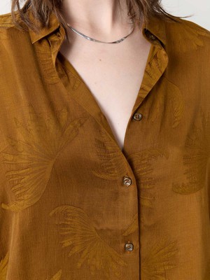 sandalwood Better-Than-Silk Shirt from Yahmo