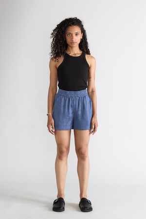 zen indigo Lightweight Travel Shorts from Yahmo